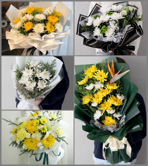 广东湛江市廉江市青平镇新开路村白事花束代送